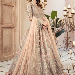 Wedding Embroidered Net Long Maxi